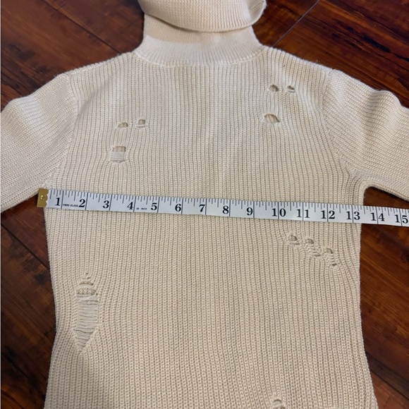 Revolve lovers + friends Keeney wool blend crochet knit distress Dress size xxs - Picture 11 of 15